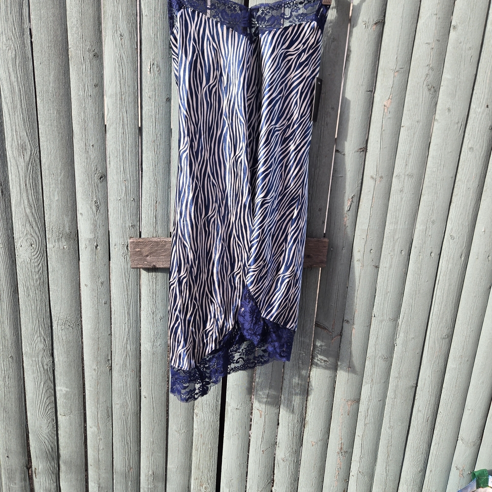 Frederick's of Hollywood Asymmetrical Zebra Print Dress